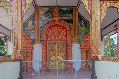 Wat Sangkaram Phra Wihan Entrance (DTHLU0407)