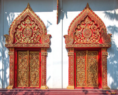 Wat Sangkaram Phra Wihan Windows (DTHLU0410)
