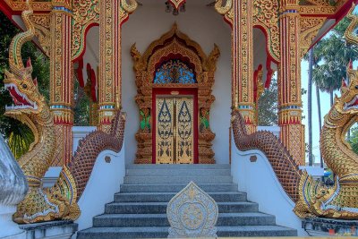 Wat Sangkaram Phra Ubosot Entrance (DTHLU0417)