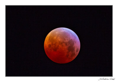 Eclipsi de lluna. 21/01/19. Rossell (Castelló)