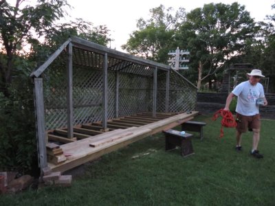 Putting away cords and tools at the end of the day