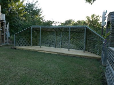 Hard to tell on this long shot, but trim pieces are in place.