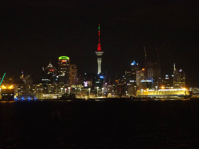 Auckland and Harbour at Night 1