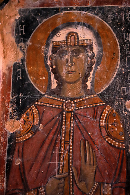 Visites de diverses chapelles dcores de fresques sur la route vers l'aroport d'Heraklion