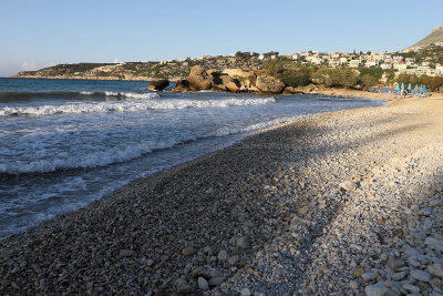 2 weeks discovering the island of Crete  On the coast at the Alirida beach