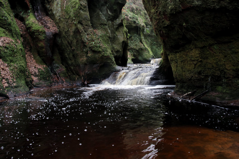 The Finnich Glen gorge