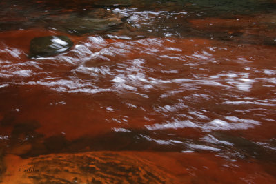 The blood red water