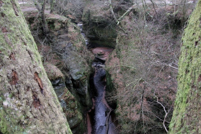 Looking down on the Devil's Pulpit