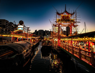 Ferry Pier to Jumbo Floating Restaurant, Hong Kong