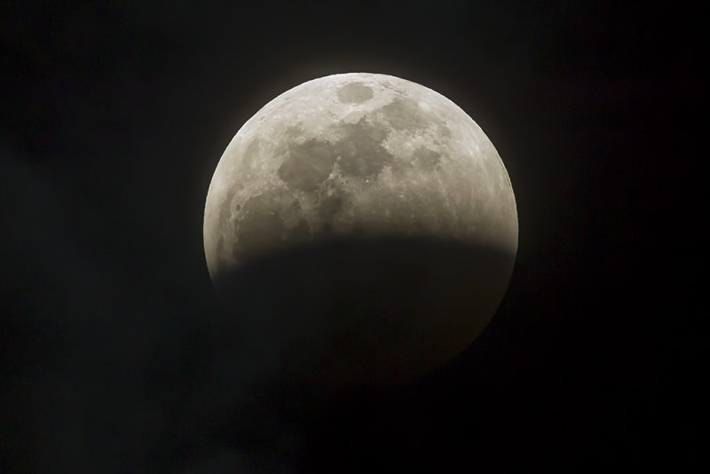1/20/2019  Super Blood Wolf Moon Partial Lunar Eclipse at 8:01 PM PST