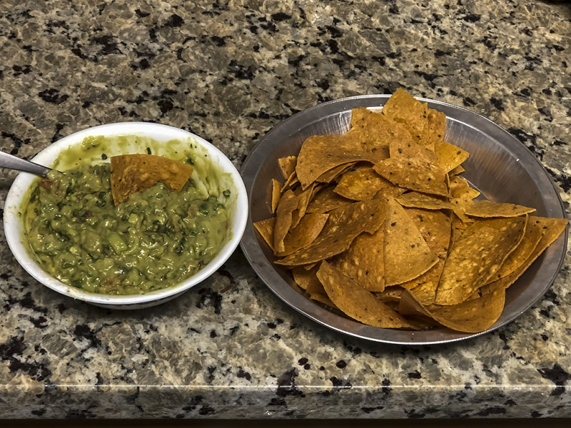 2/3/2019  Guacamole and oven toasted tortilla chips