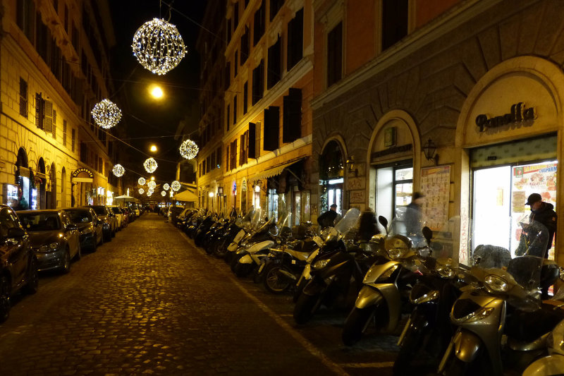 Loved being in Trastevere, and loved exploring at night.
