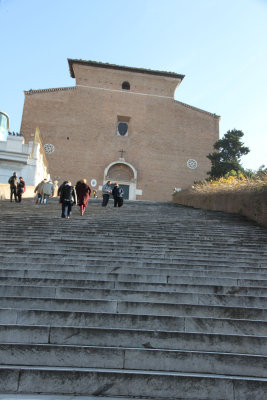 Long, very historic steps up to Aracoeli
