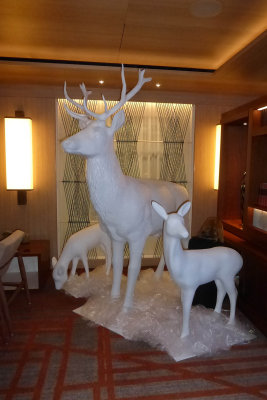 Two sets of reindeer were in & around the ship