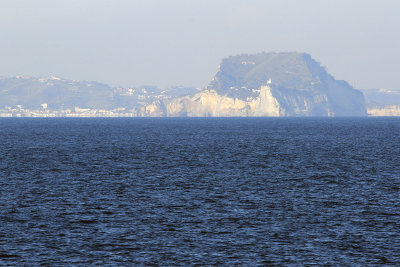 In Naples I added this lighthouse to my list (distant Cape Miseno) as we sailed towards Sardinia