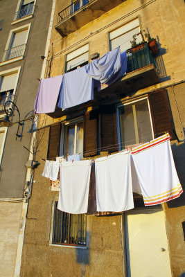Sun came up to dry these clothes!