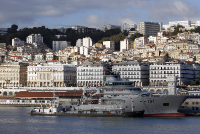 We were watching people on the military ship & they were watching back!