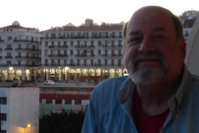 I felt so bad for Howard, but at least he got to see Algiers from our balcony. When I got back, his back was a little better.
