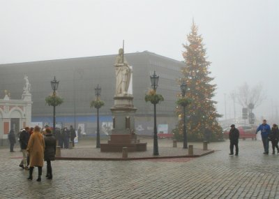 Misty Town Hall Square