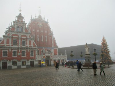 Misty Town Hall Square . 1
