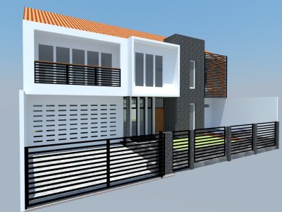 Front Option 2C black frame fence and fish pond.jpg
