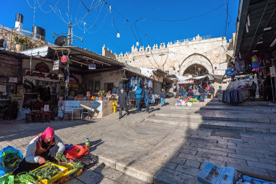 Inside Damascus Gate & Area Merchants