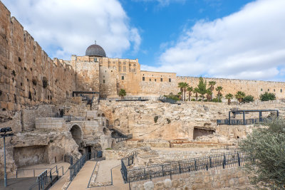 City of David Archaeological Park Outside the Walls