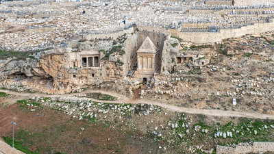 Bnei Hazir Tomb and Tomb of Zechariah - Kidron Valley