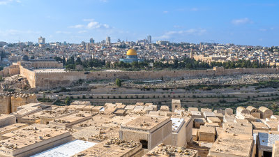 View of Old City from Mt of Olives