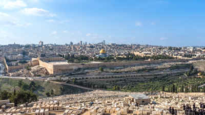 View of Old City from Mt of Olives