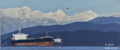 Burrard Inlet and west of Howe Sound
