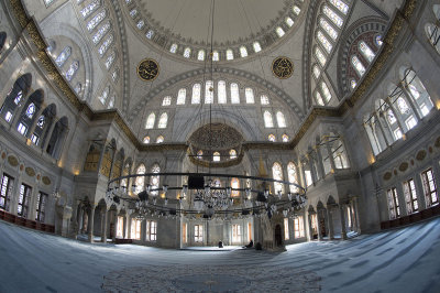 Interior of the Nuruosmaniye mosque