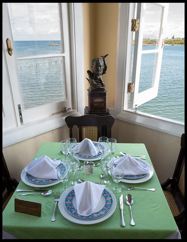 Terraza de Cojimar - always a table prepared for Hemingway