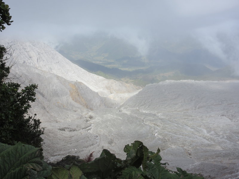 Ash, mud and rock