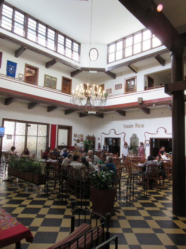 Grand old hotel lobby