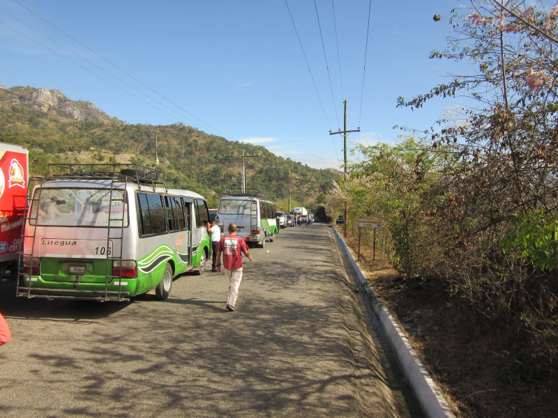 But long traffic queues - we had to turn around