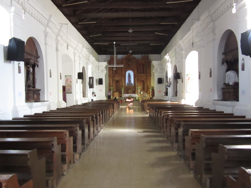 Inside the church