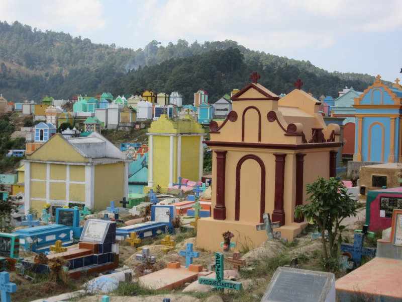 Colourful cemetry