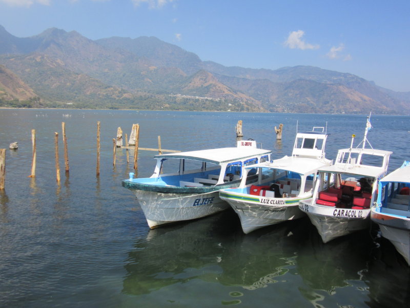 Boat we used to get about the lake