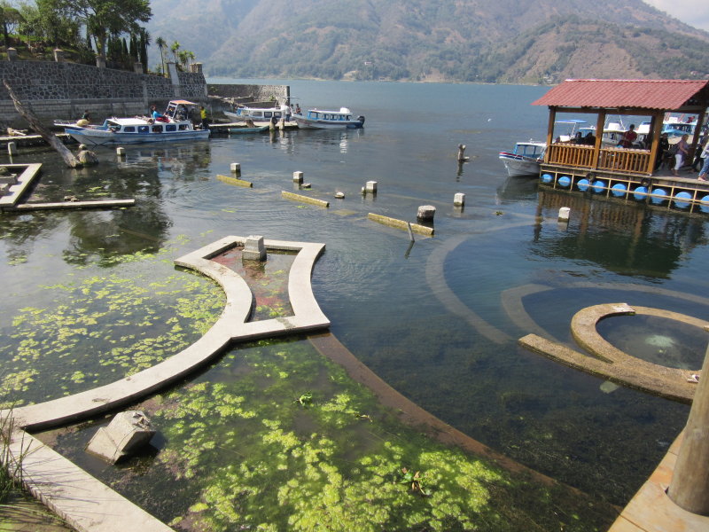 The lake is rising, so some parts are now under water 