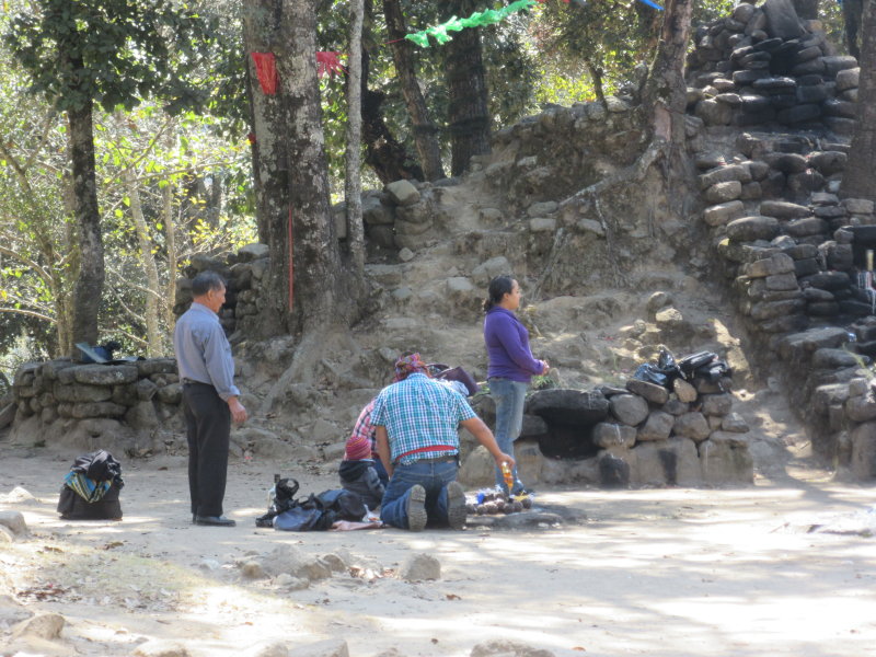 Shaman giving offerings