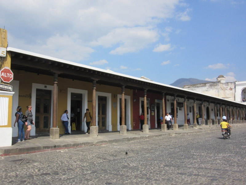 Colonnaded walkway - old printers used to be here