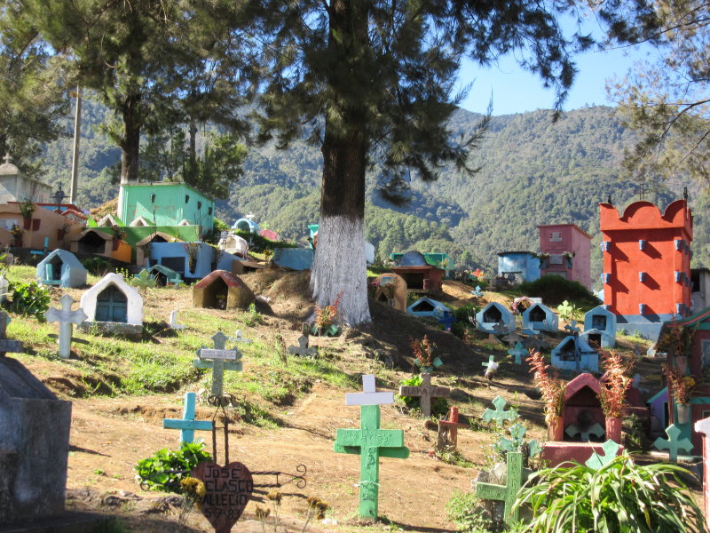 Colourful cemetry