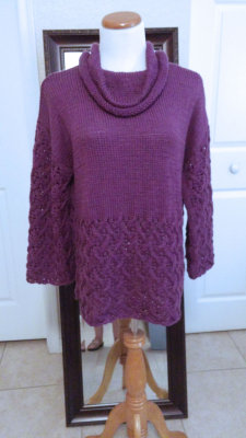 #312 Purple wool sweater