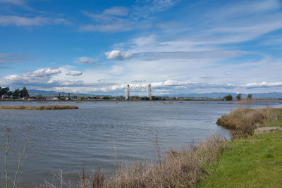 The Napa River at American Canyon, looking North