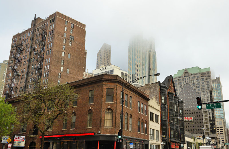 Architectural Mix and Low Clouds