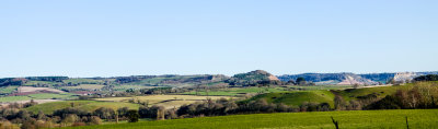 View towards Peak Hill, Sidmouth, Beer and Seaton