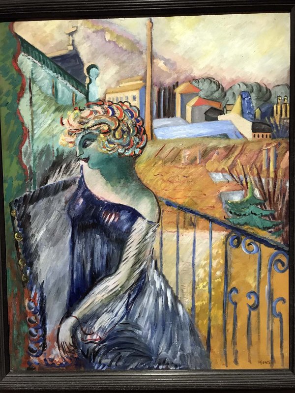the Blonde on the Terrace (1923) - Sigrid Hjertn - 9937