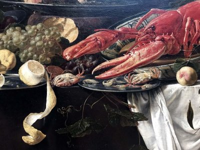 Banquet Still Life (1644), detail - Adriaen van Utrecht - 8391