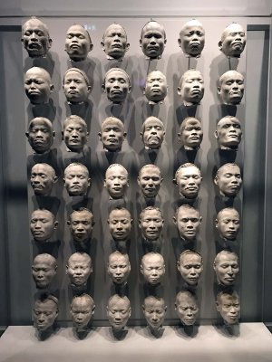 Facial casts of Nias islanders (1910) - Johannes Pieter Kleiweg de Zwaan - 8559